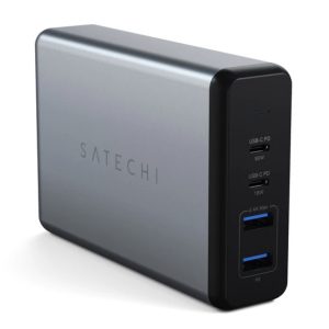 Satechi 108W Type-C MultiPort Travel Charger (1x USB-C PD,2x USB3.0,1xQualcomm 3.0) - Space Grey