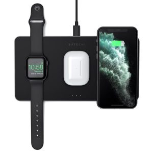 Satechi Trio Wireless Charging Pad (Apple Watch, Airpods, iPhone) - Black