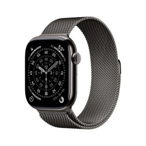 Apple Watch S11 Cellular 42mm Slate Titanium Case with Slate Milanese Loop
