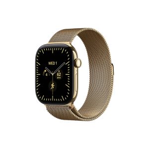 Apple Watch S12 Cellular 42mm Radiant Gold Titanium Case with Radiant Gold Milanese Loop