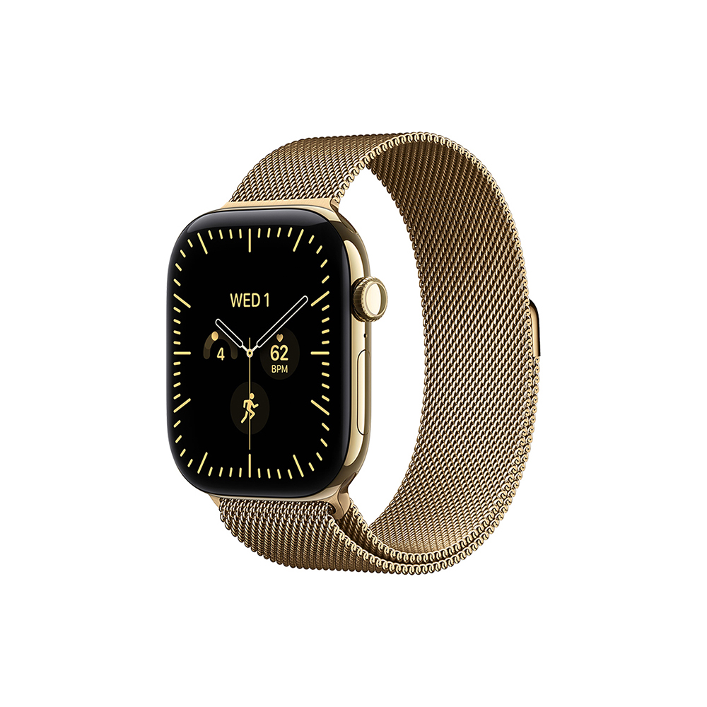 Apple Watch S12 Cellular 42mm Radiant Gold Titanium Case with Radiant Gold Milanese Loop