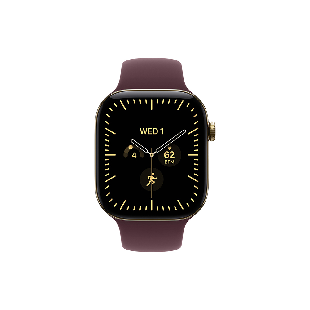 Apple Watch S12 Cellular 42mm Radiant Gold Titanium Case with Burgundy Sport Band - S/M - Slika 2