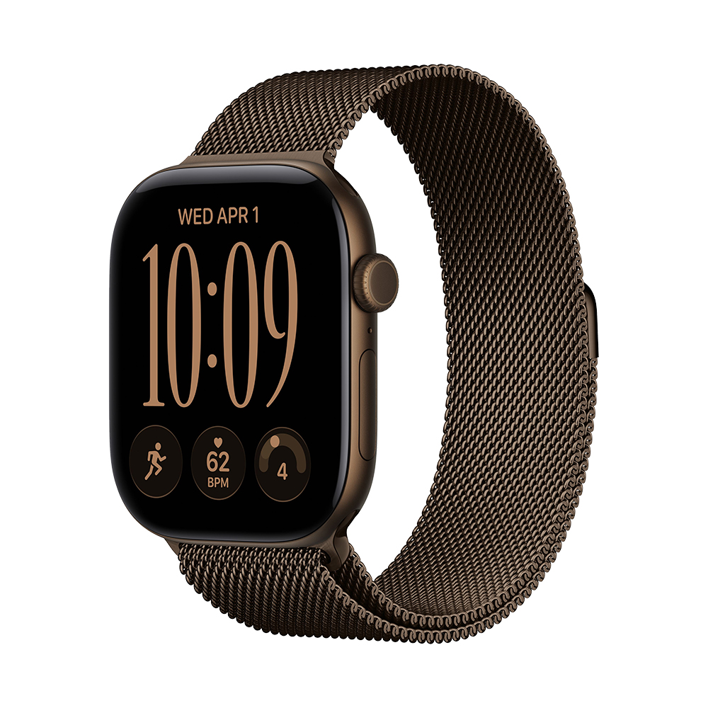 Apple Watch S12 GPS 46mm Dark Bronze Aluminium Case with Dark Bronze Milanese Loop - S/M