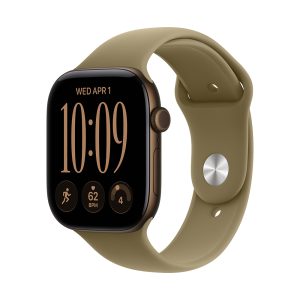 Apple Watch S12 GPS 46mm Dark Bronze Aluminium Case with Olive Sport Band - M/L