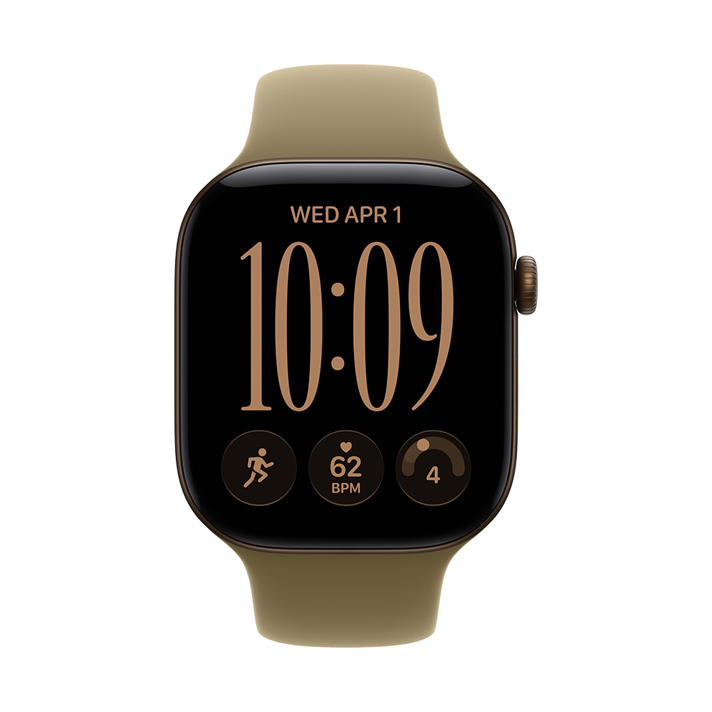 Apple Watch S12 GPS 46mm Dark Bronze Aluminium Case with Olive Sport Band - S/M - Slika 3