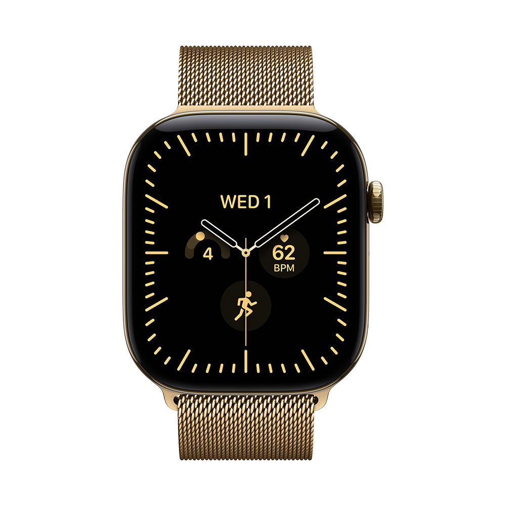 Apple Watch S12 Cellular 46mm Radiant Gold Titanium Case with Radiant Gold Milanese Loop - M/L - Slika 2