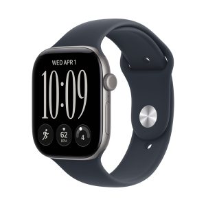 Apple Watch S12 Cellular 46mm Space Grey Aluminium Case with Navy Blue Sport Band - M/L