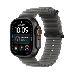 Apple Watch Ultra 4 Cellular 49mm Black Titanium Case with Translucent Black Ocean Band