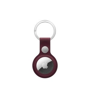 Apple AirTag FineWoven Key Ring – Burgundy