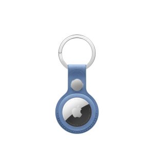 Apple AirTag FineWoven Key Ring – Wildflower Blue