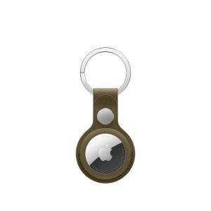 Apple AirTag FineWoven Key Ring – Dark Olive