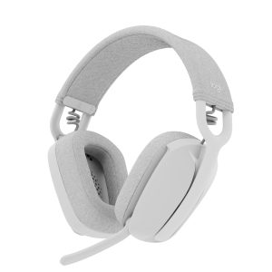 Logitech Zone Vibe 100 Wireless Over Ear Headphones, UC - Off White