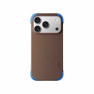 MOFT Color-blocking Snap Phone Case for iPhone 18 Pro - Dark Coffee + Sapphire